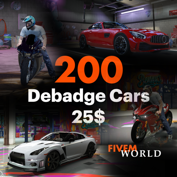 200 Debadge Cars