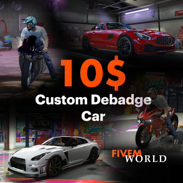 1 Debadge Car