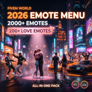 🔥 FiveM 2026 All-in-One Emote Menu over 2000+ emotes🔥